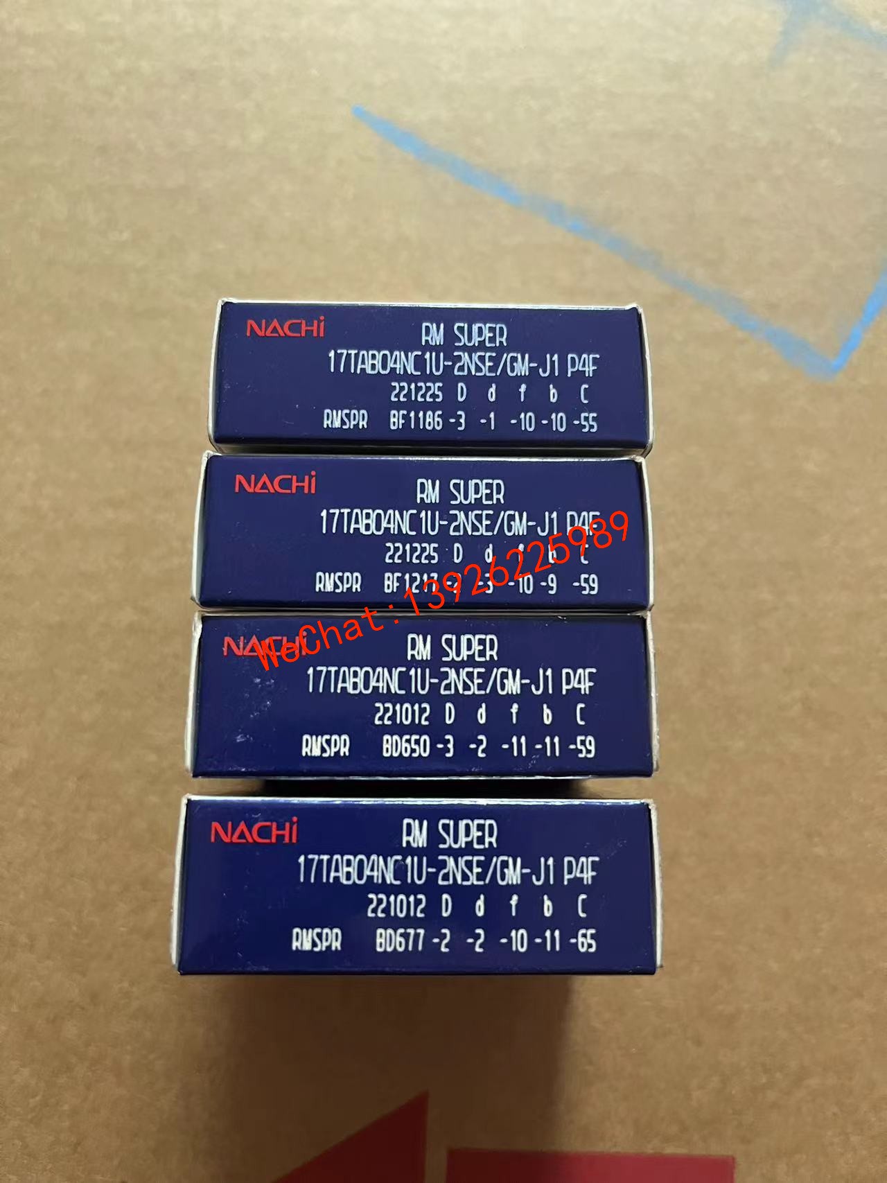 Nachi 62 series deep groove ball bearings 6210-6220, all models, original and au